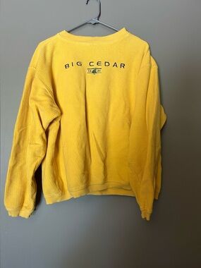 Big Cedar Yellow Crewneck Sweater